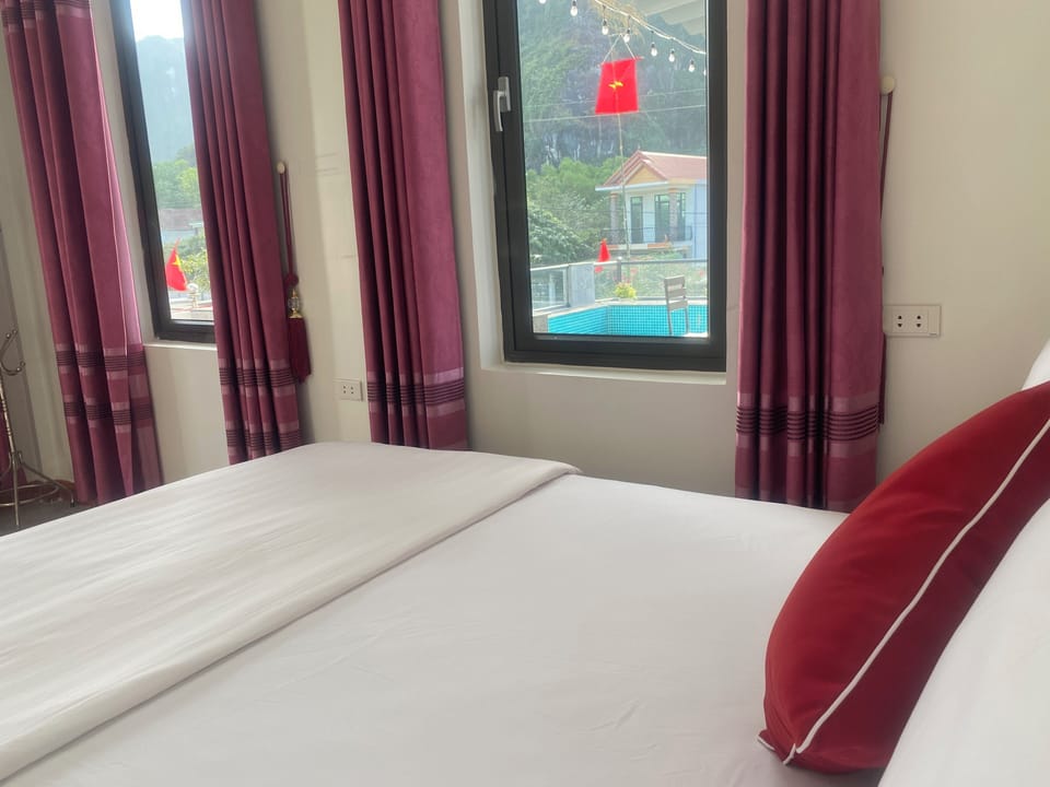 Family Quadruple Room, Non Smoking, Pool View | Premium bedding, free minibar, blackout drapes, soundproofing