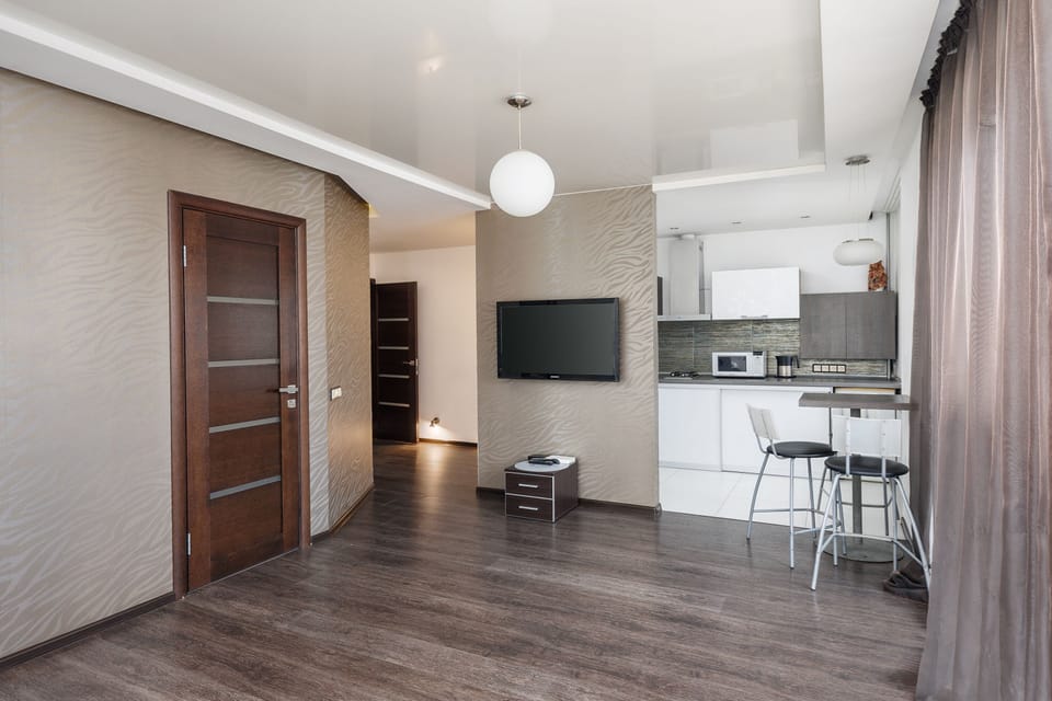 Comfort Apartment, 1 Bedroom (Gorodaskoy Val  9) | Living area | 42-inch flat-screen TV with cable channels, TV