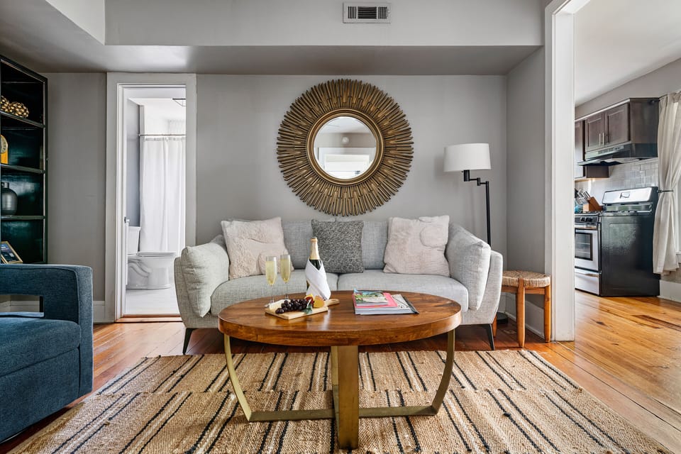 Living room with Smart TV