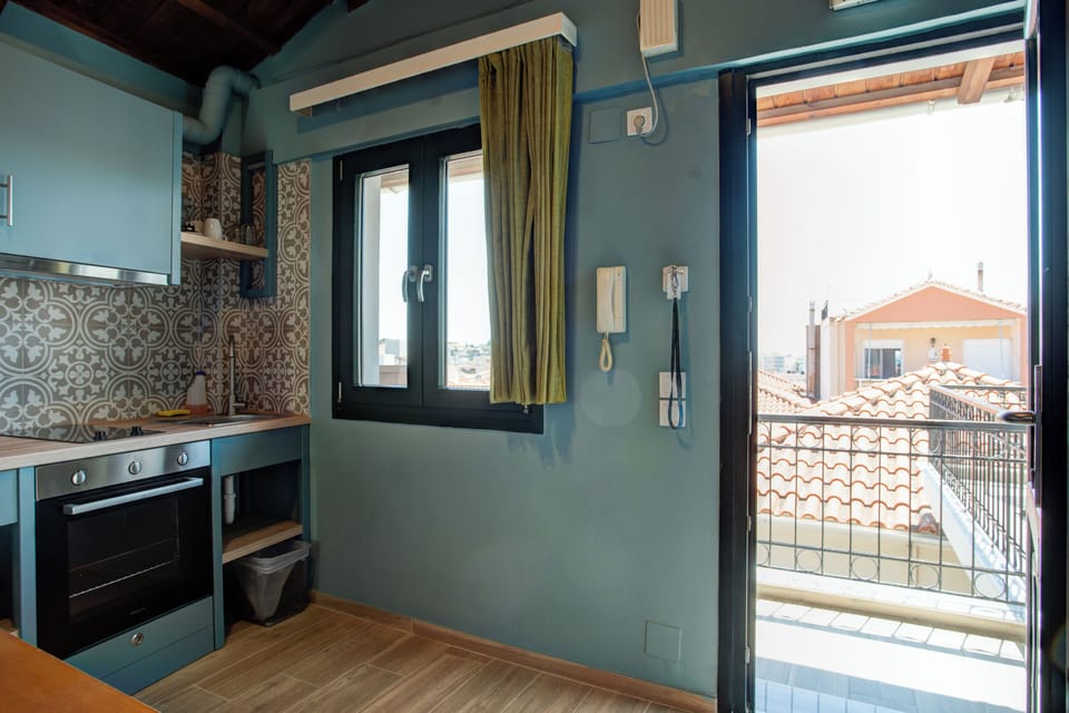 Deluxe Apartment, 1 Bedroom (G2) | Private kitchen | Fridge, microwave, stovetop, espresso maker