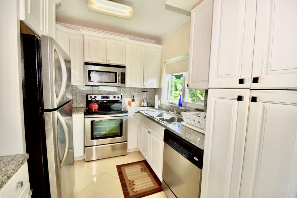 Fully equipped kitchen with large pantry
