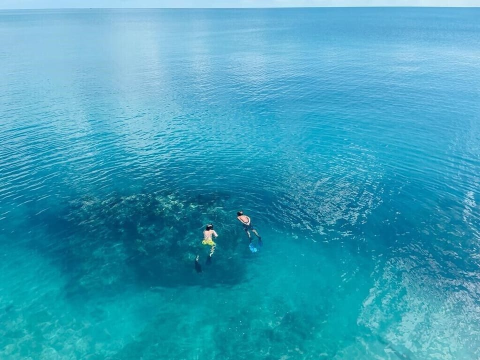 Snorkeling Caribbean waterfront