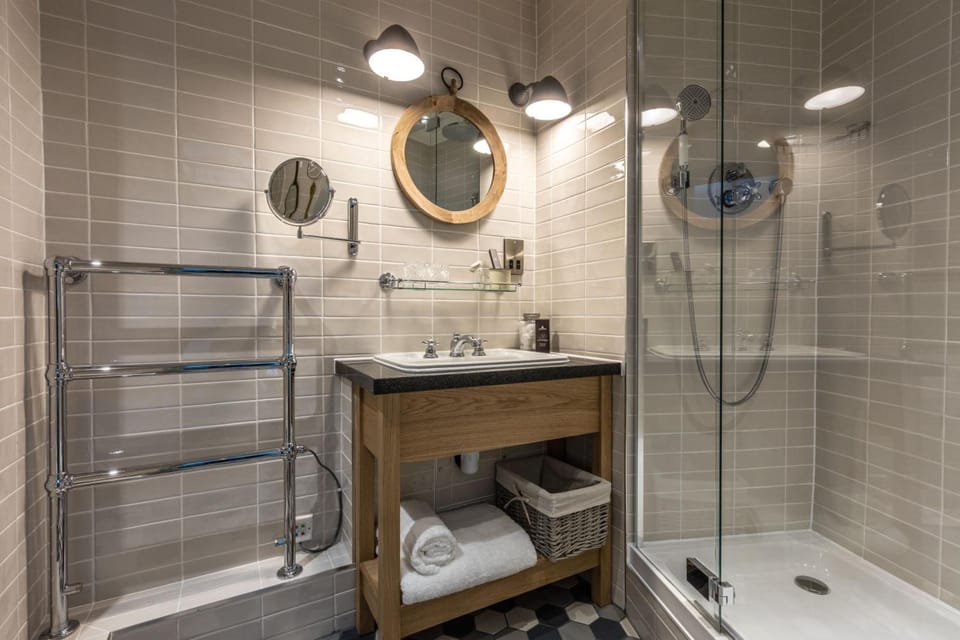 Free toiletries, hair dryer, towels