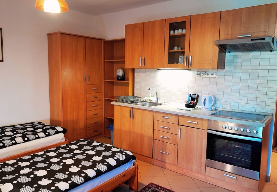 Apartment, Ensuite (6) | Private kitchen | Fridge, microwave