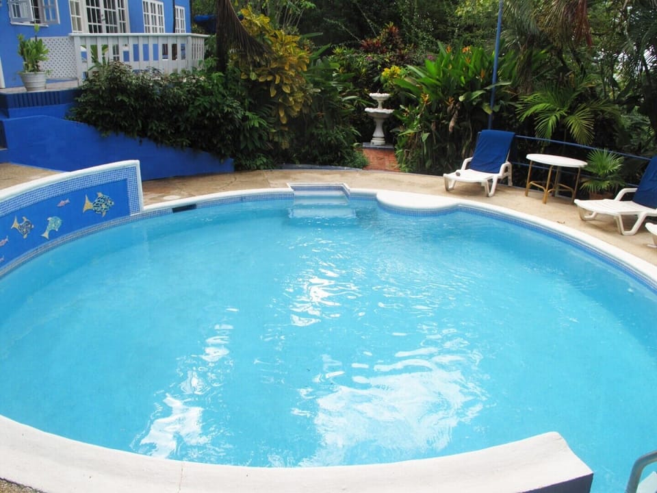 The pool is shared with property's other two units