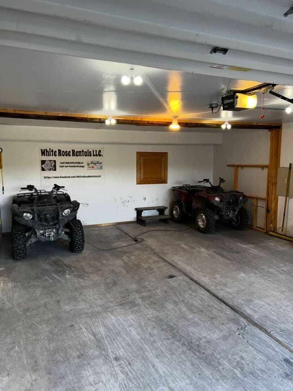 ATV's are also available for rent during your stay.
