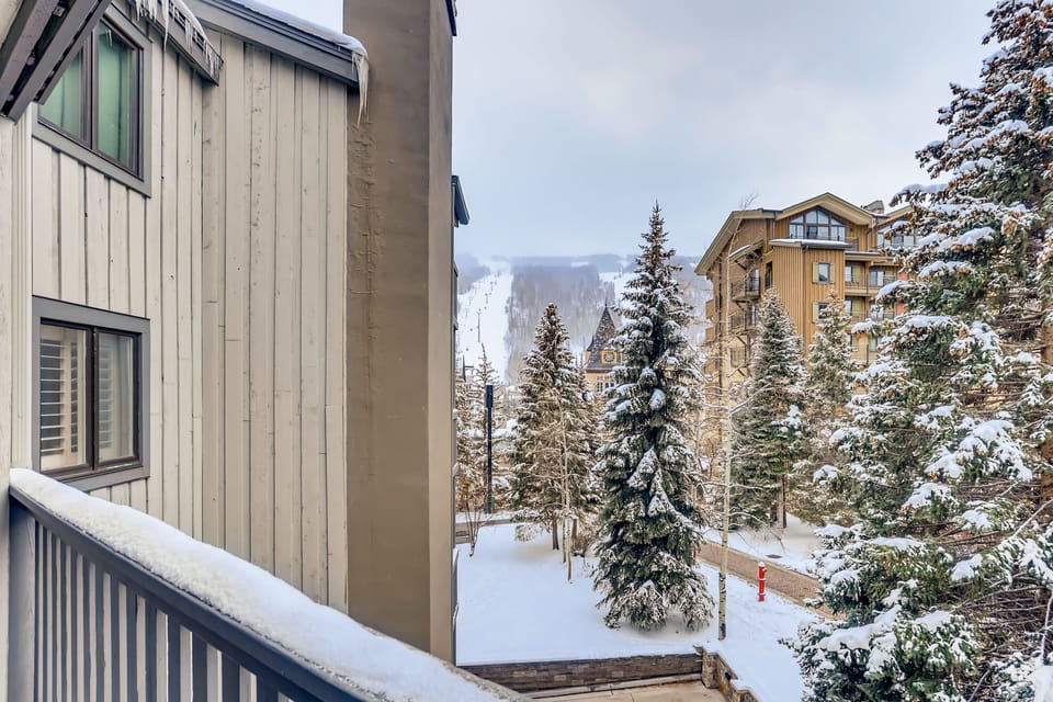 Deck Views - View of Vail ski runs off the deck
