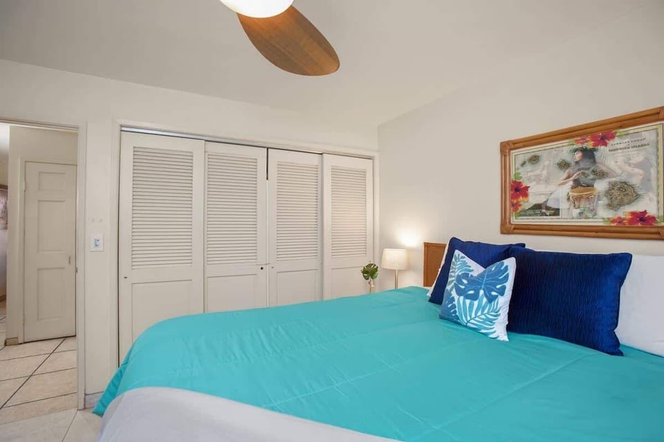 Bedroom with California king-size bed