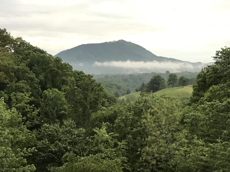 Bluff Mountain after the rain.
