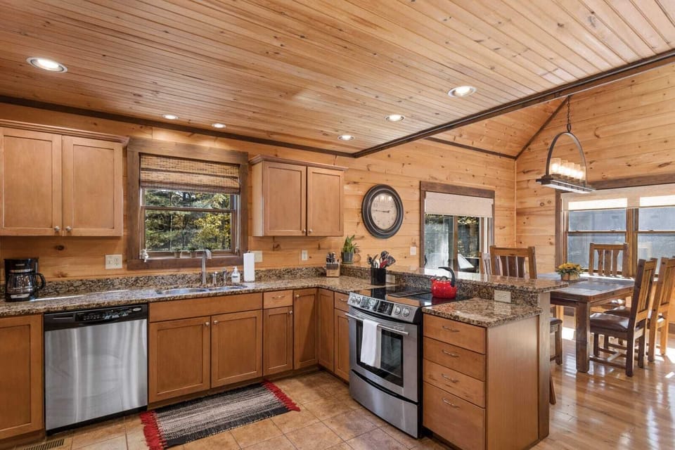 Kitchen opens into Dining Room
