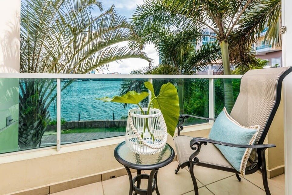Enjoy these water views from your private balcony