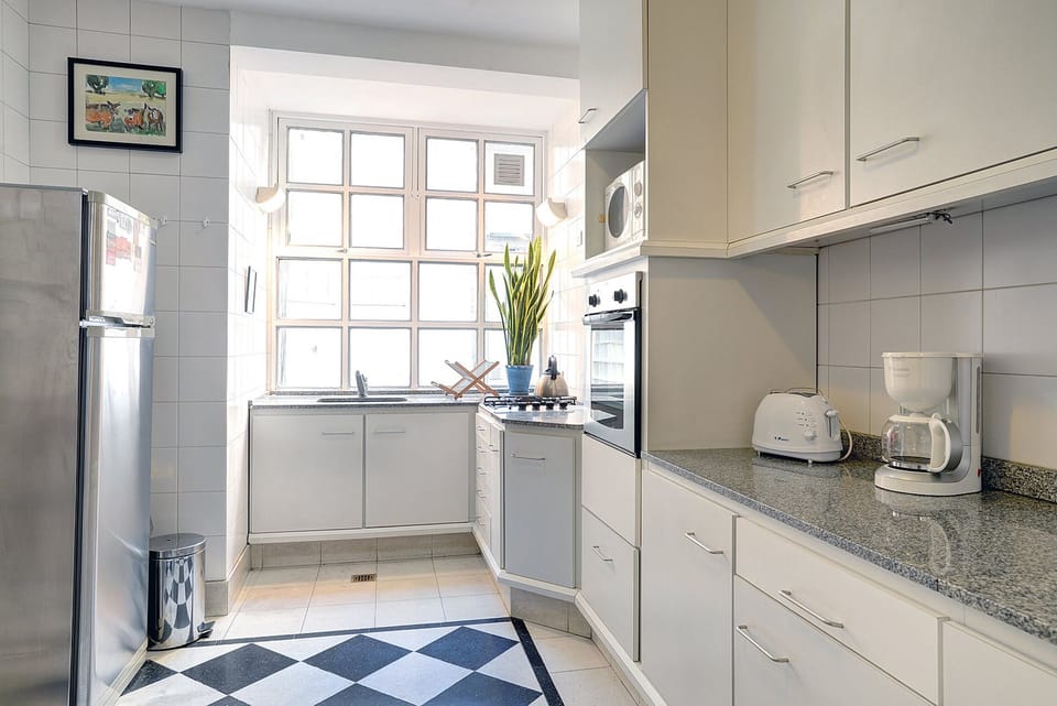 Kitchen looking to rear courtyard