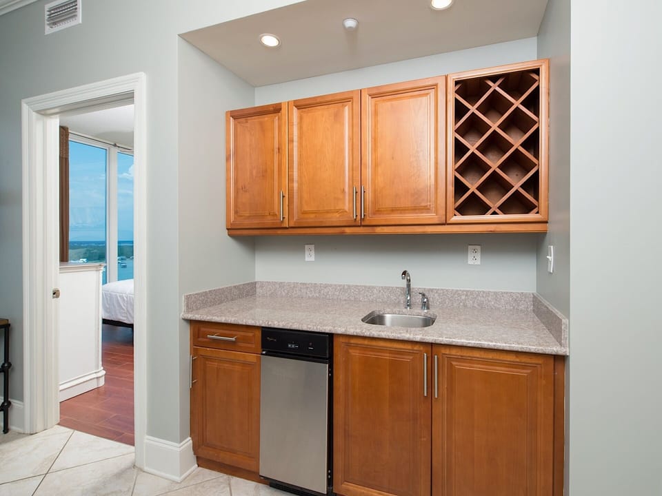 Wine Fridge to keep your beverages cold.