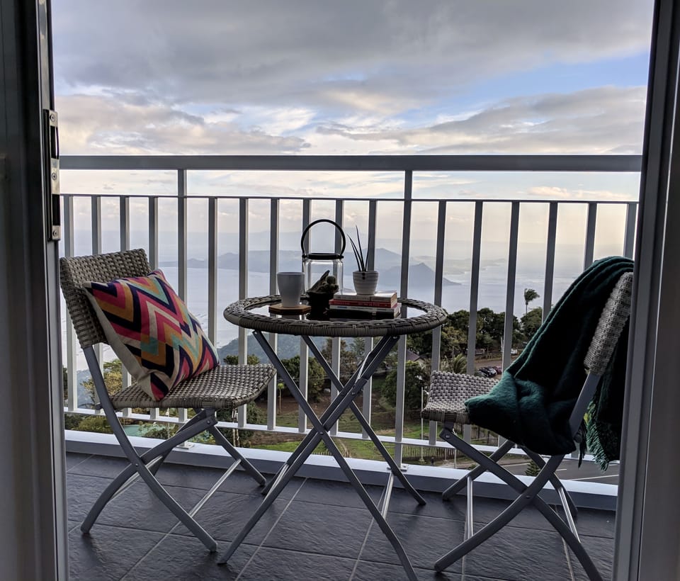 Balcony 1 - Coffee or tea by our cozy balcony and not too shabby view :) 