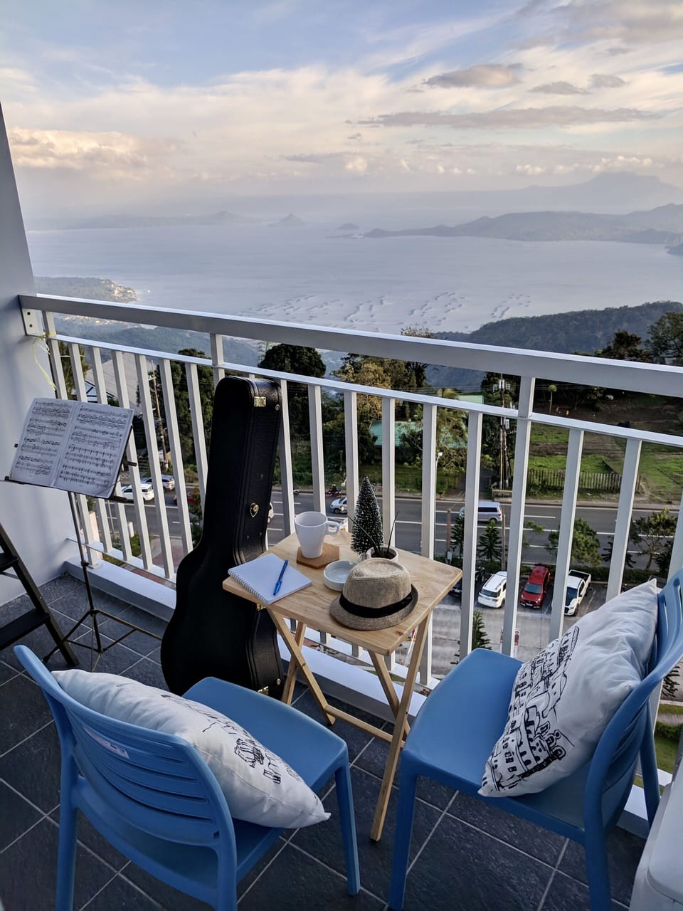 Balcony 2 - Stay creative with our humble balcony lounge set with a view