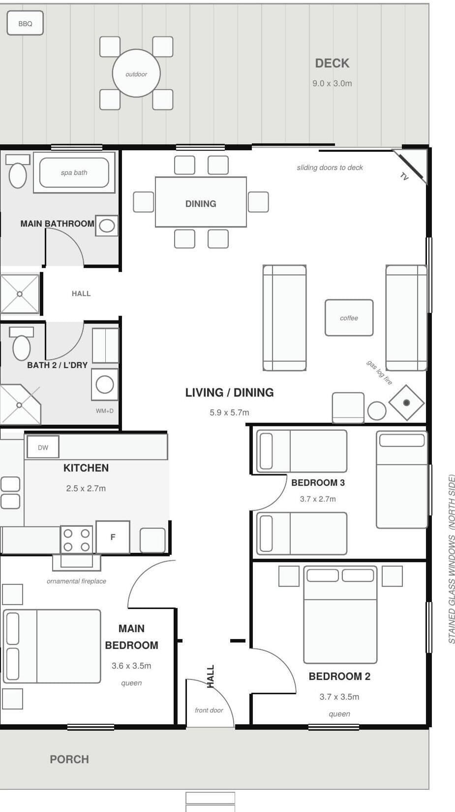 Poet's Cottage floorplan