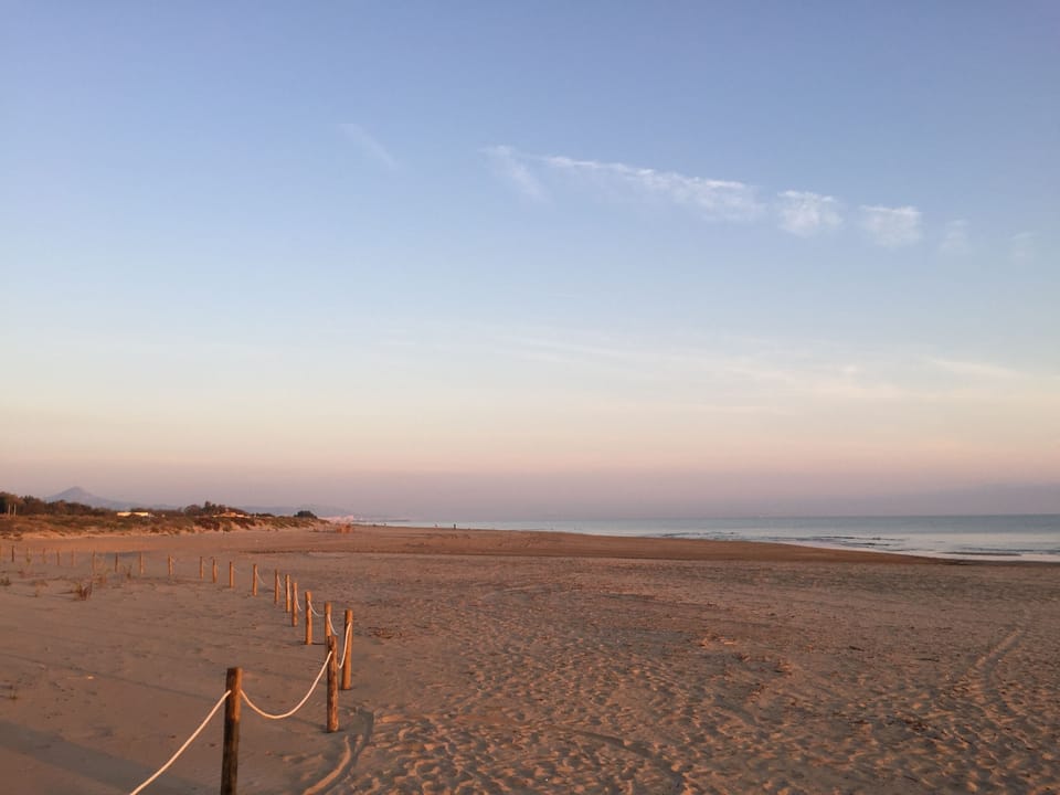 Afternoon at the big sandy beach who goes in both directions