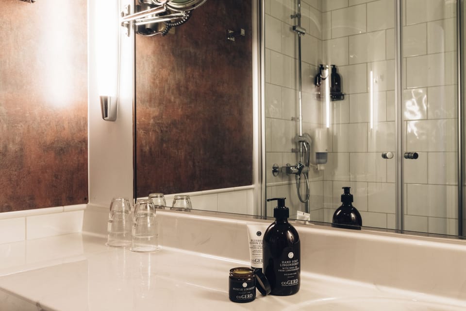 Deluxe Room | Bathroom | Shower, eco-friendly toiletries, hair dryer, towels