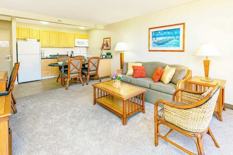 Living room with pull out sleeper sofa