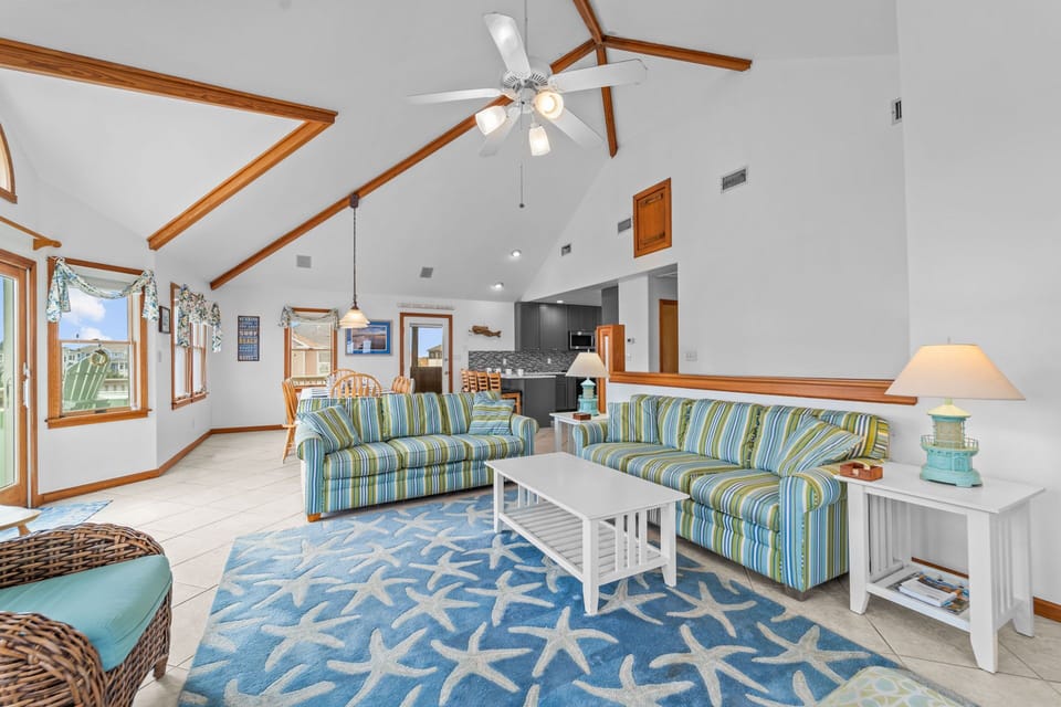 Surf or Sound Realty - 202 - Life's a Beach - Great Room -4