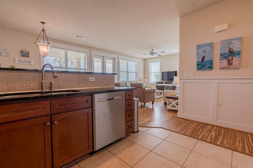 Fully Stocked Kitchen for cooking your vacation meals!