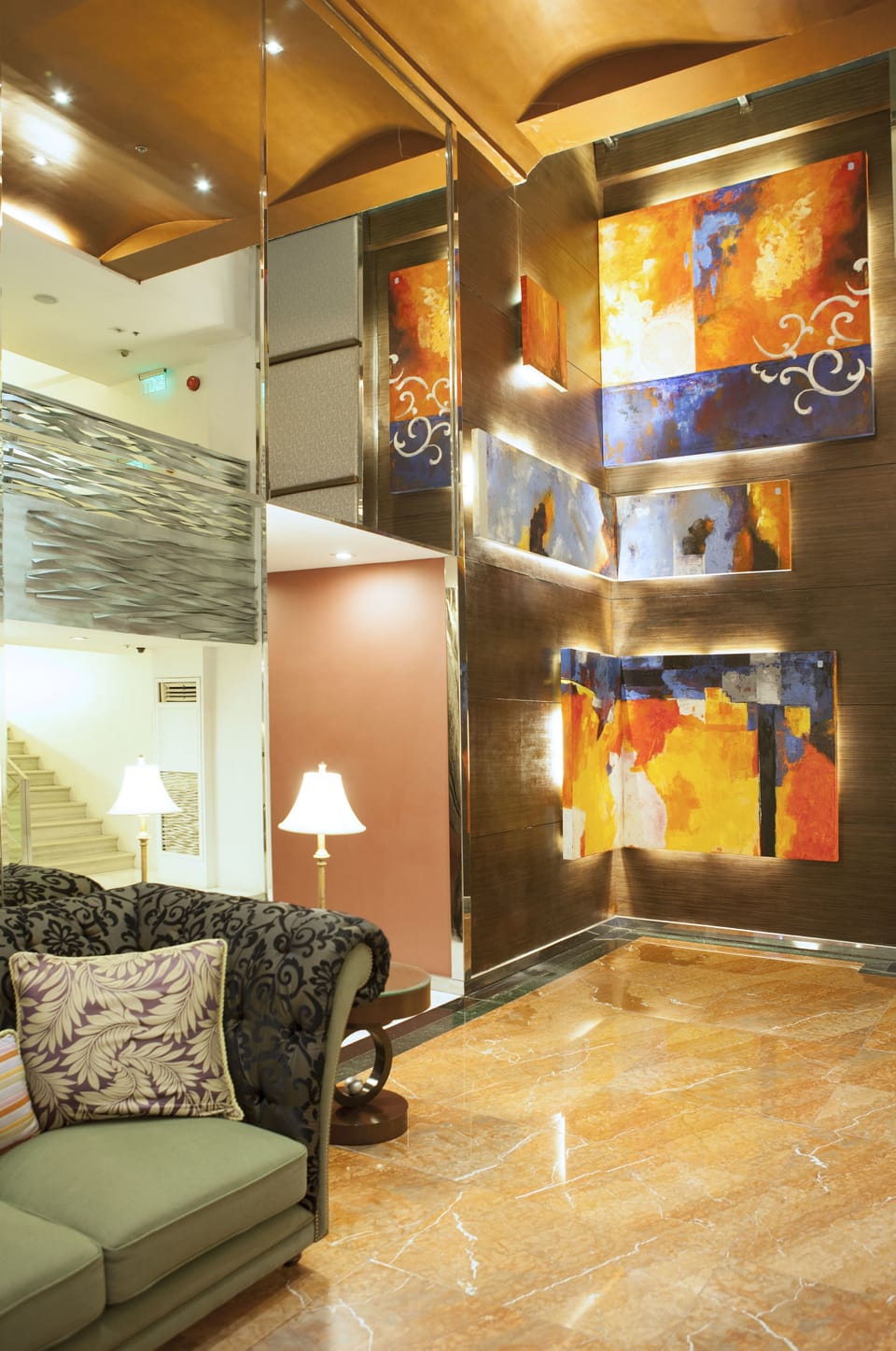 Lobby sitting area