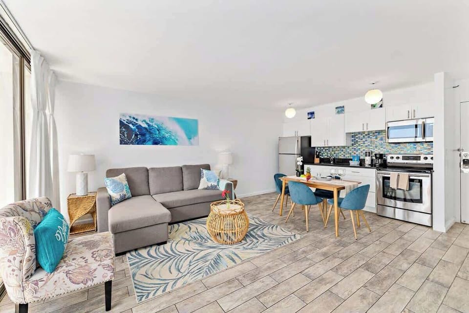 Living room and kitchen 