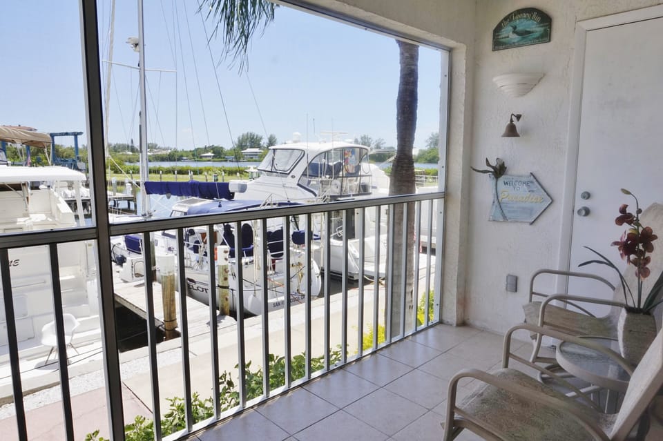 Looking out over the North of the Marina