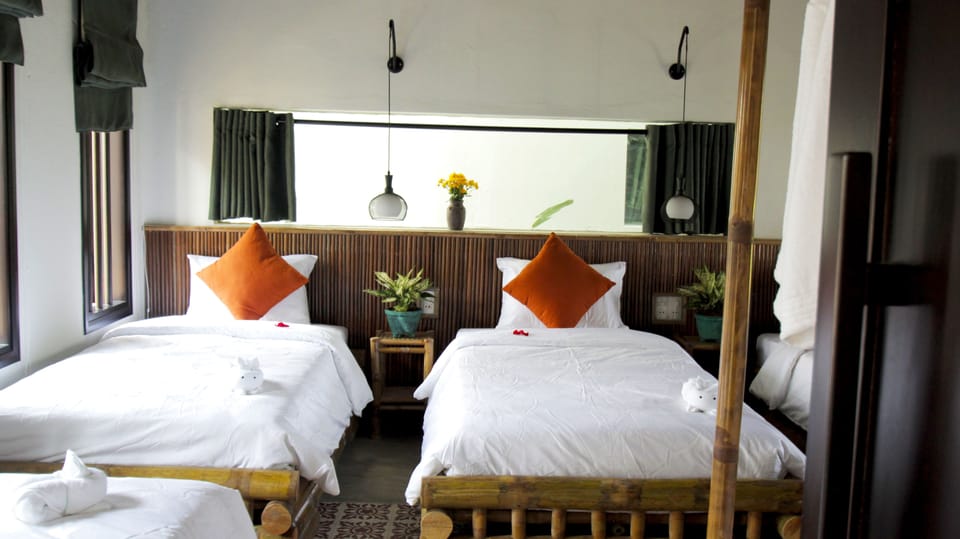 Villa, 2 Bedrooms, Balcony, Garden View | Minibar, desk, free WiFi