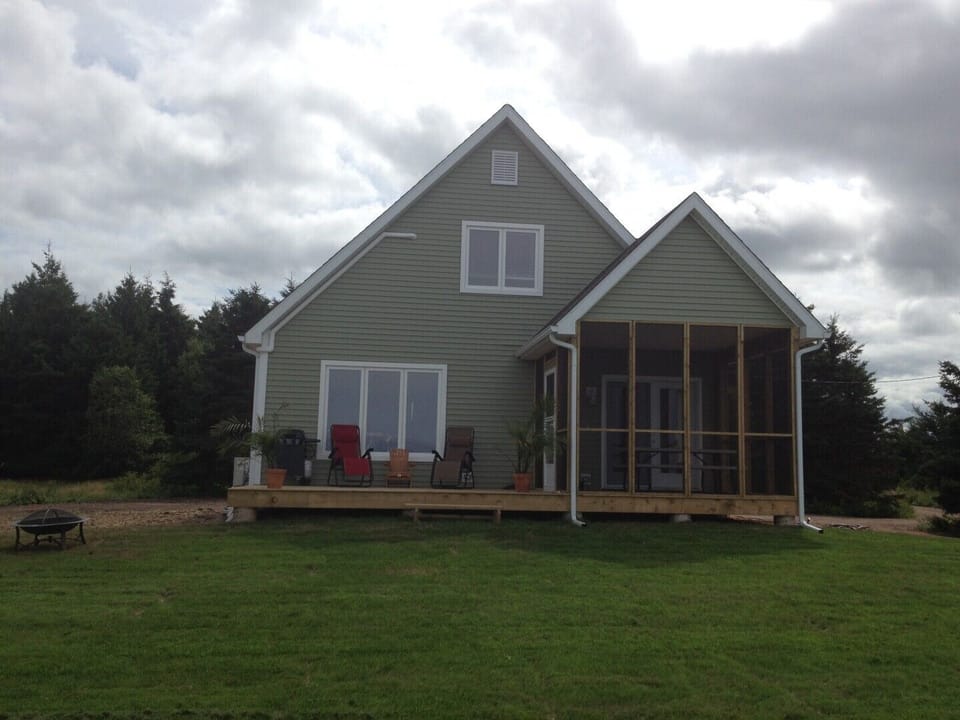deck with screened-in porch and BBQ  (new 2020)