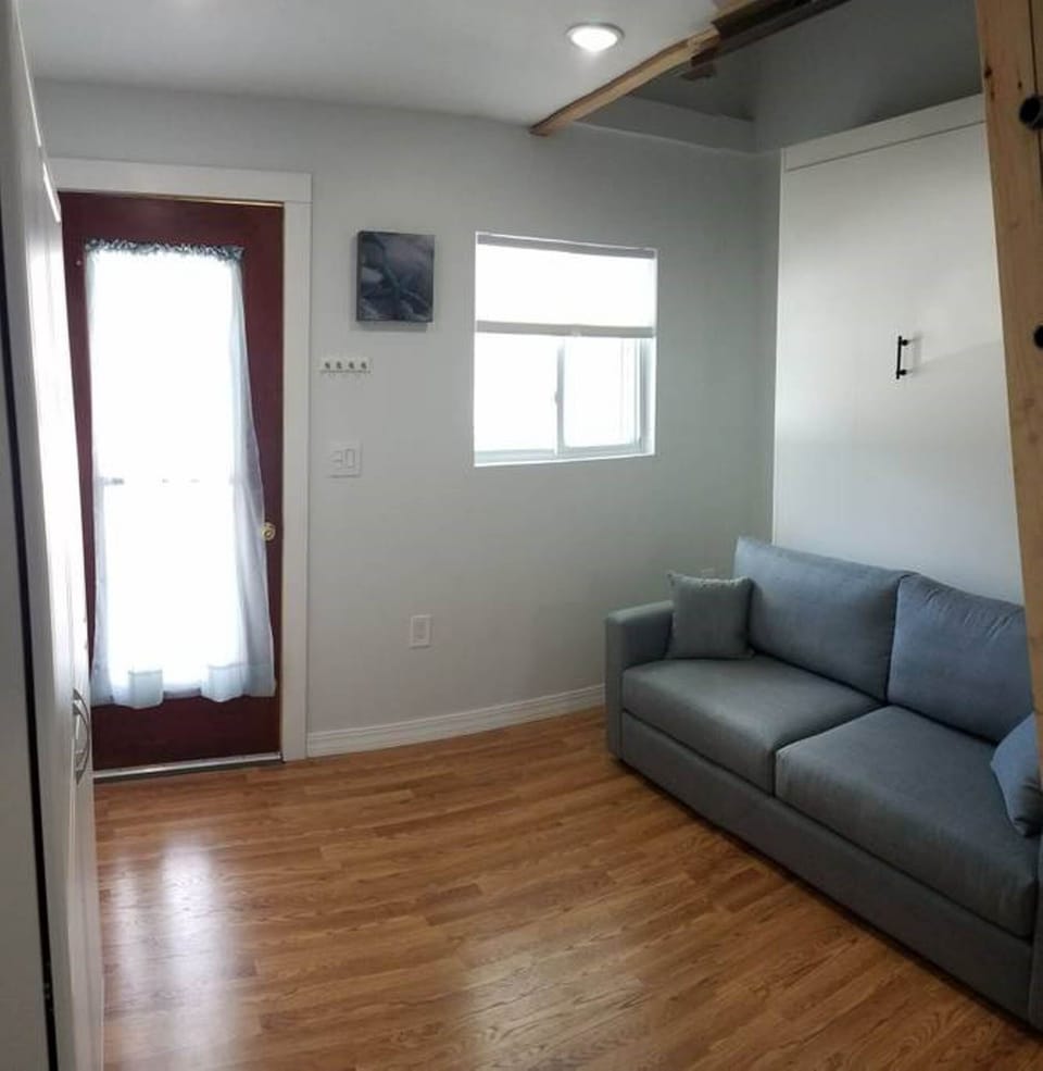 Front door and Murphy Bed