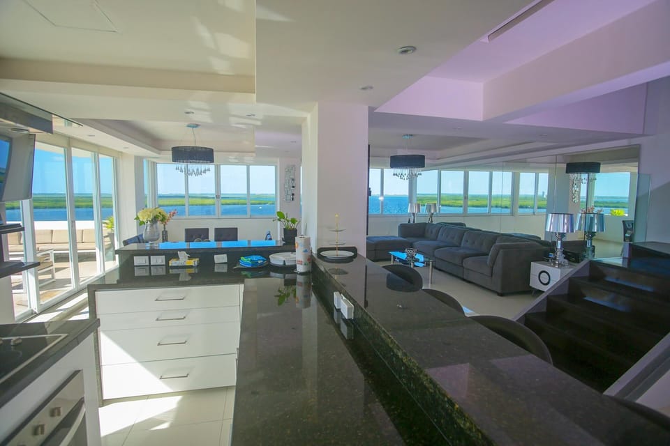 Kitchen and much of the main level