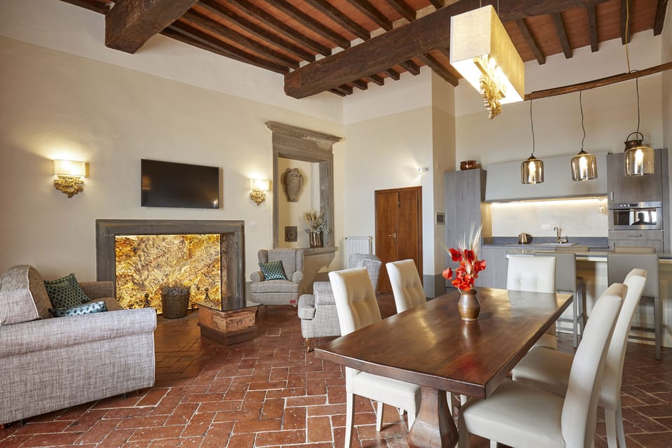 Suite, 2 Bedrooms (Borgo Suite) | Living area | Flat-screen TV