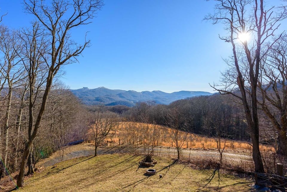 Long Range Views from Londono's Paradise, and Fire Pit in Back Yard