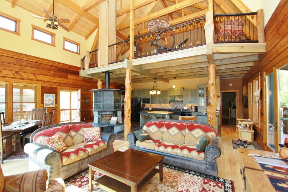 Great room towards the loft.