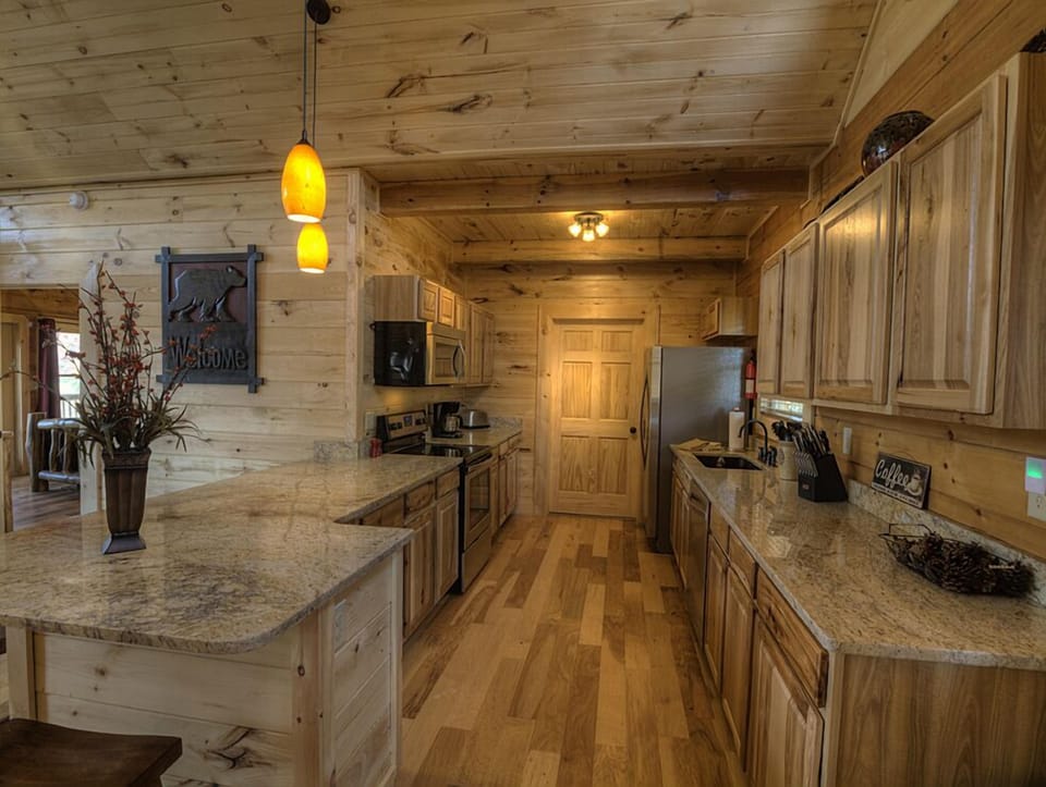 Kitchen with SS Appliances