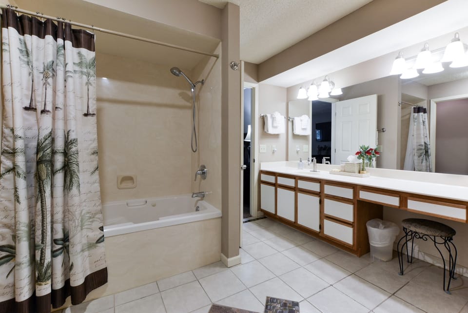 Master bath, jetted tub