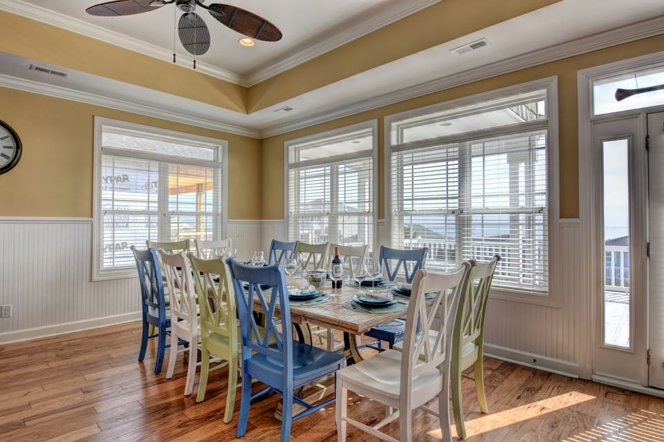Big Dining room table with seating for 12