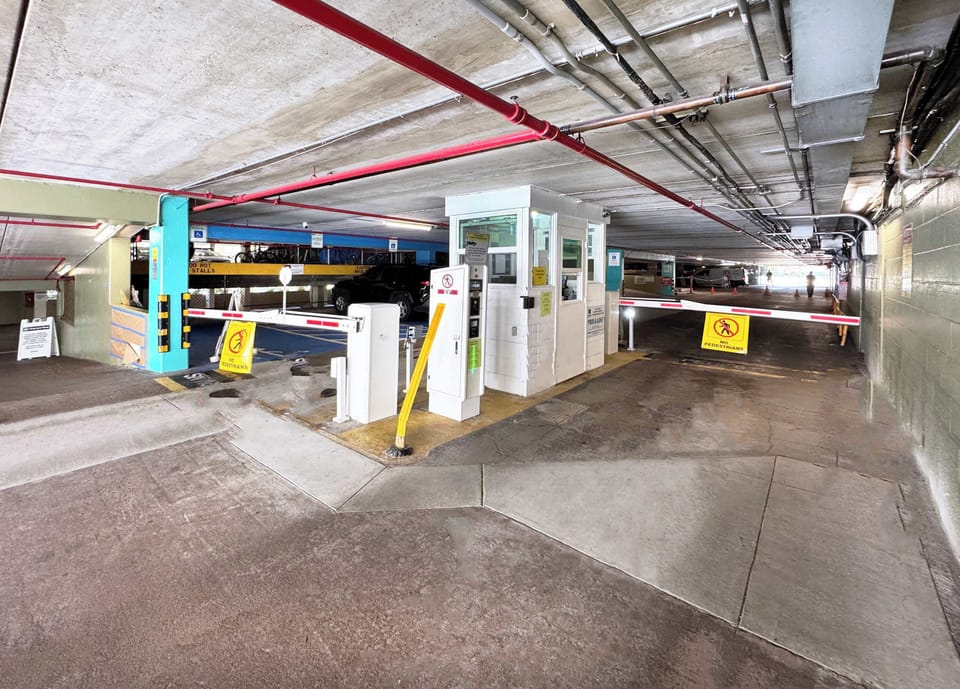 Parking garage at Waikiki Sunset