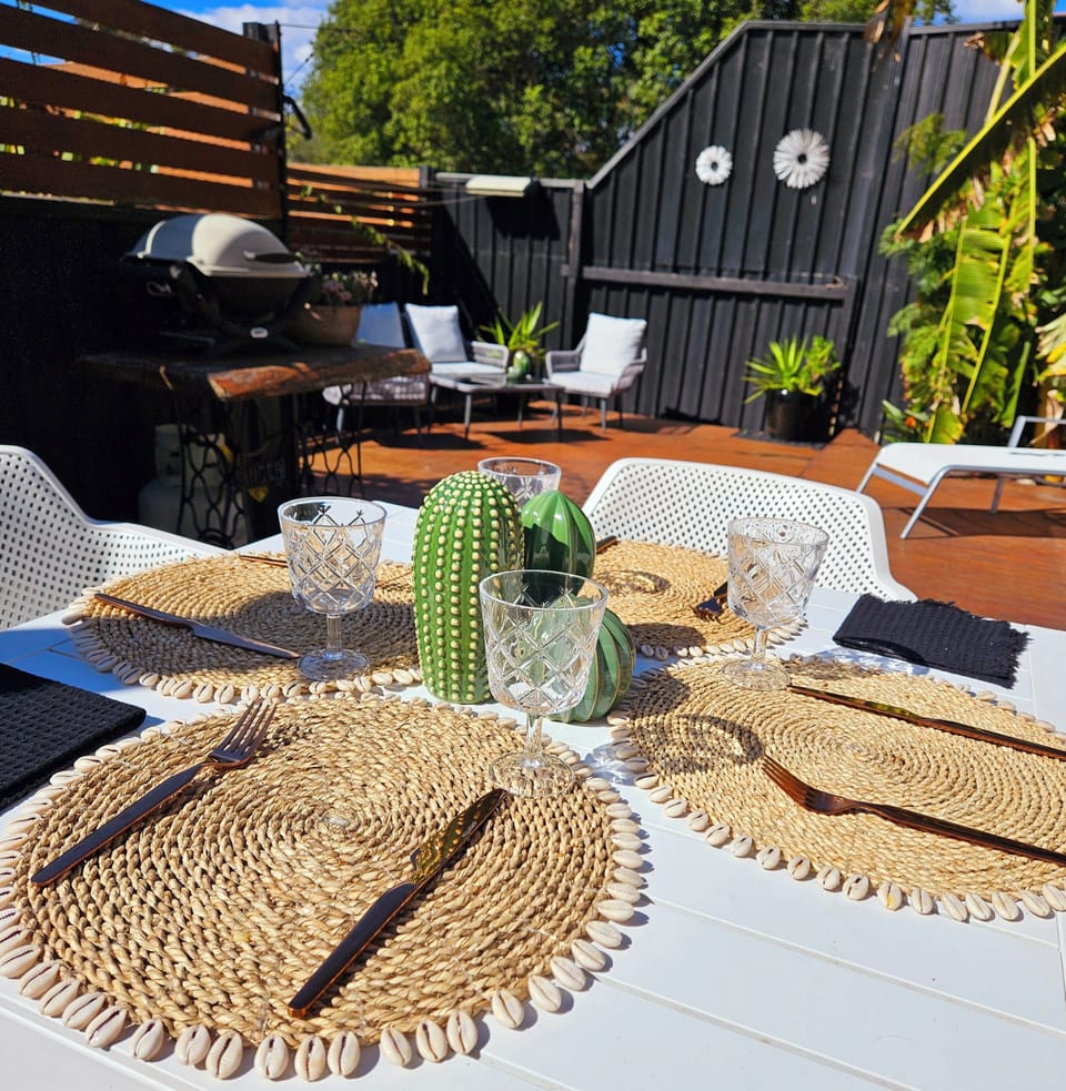 lovely outdoor settings plus BBQ ... of course 😋