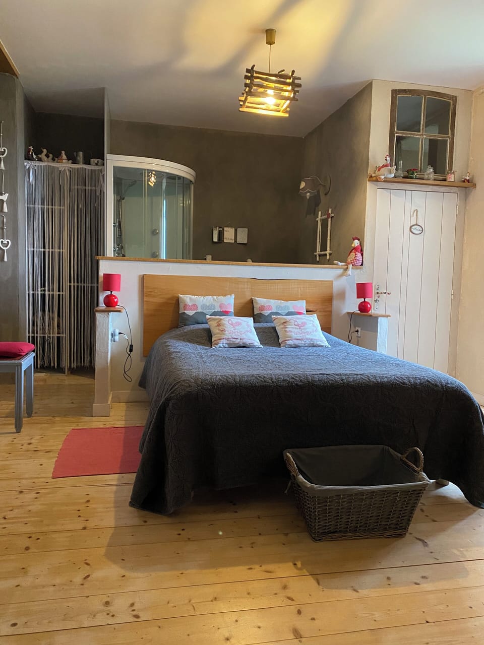Double Room (Basse Cour) | 1 bedroom, desk, iron/ironing board, free WiFi