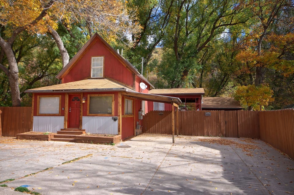 A blcok away from the center of Downtown Manitou with 2 parking spots off street