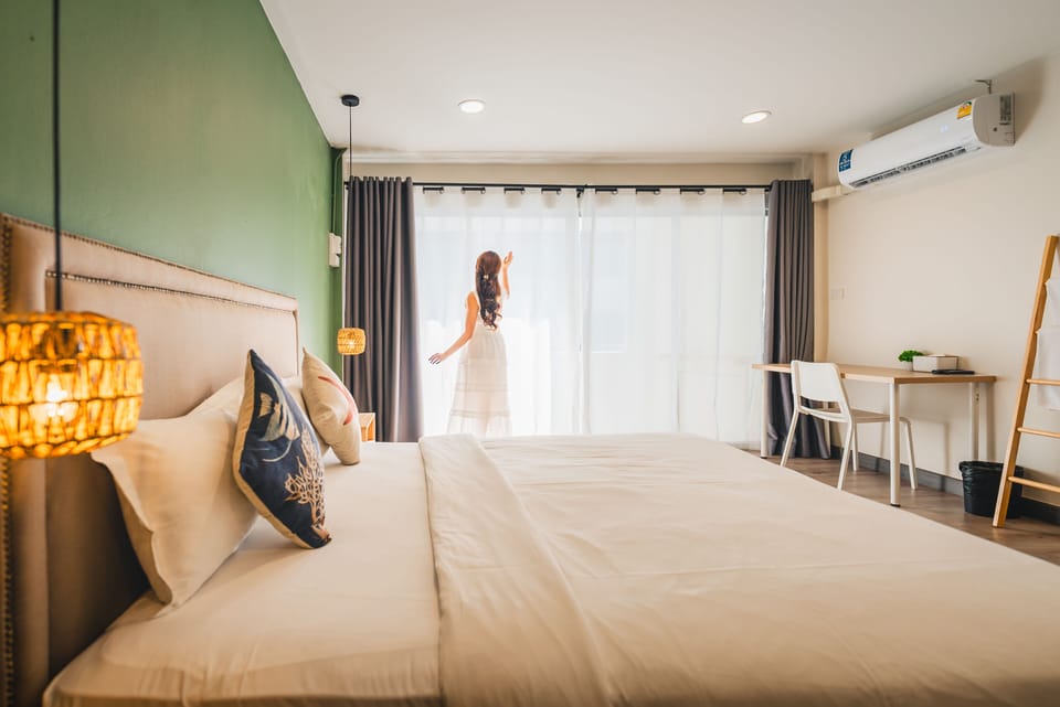Family Room Pool View | Premium bedding, free WiFi, bed sheets