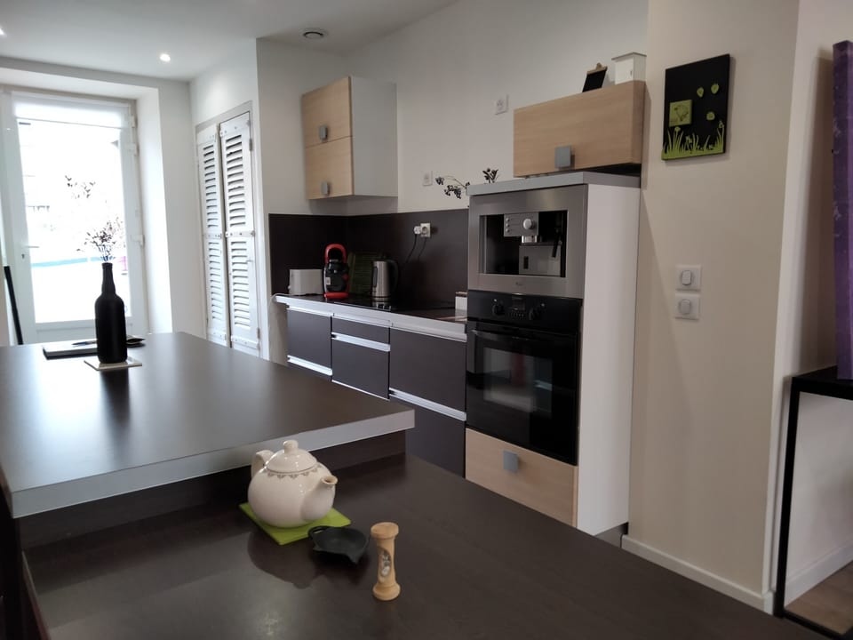 Classic Apartment, 1 Queen Bed, Non Smoking, Private Bathroom | Private kitchen | Shared fridge, microwave, electric kettle, paper towels
