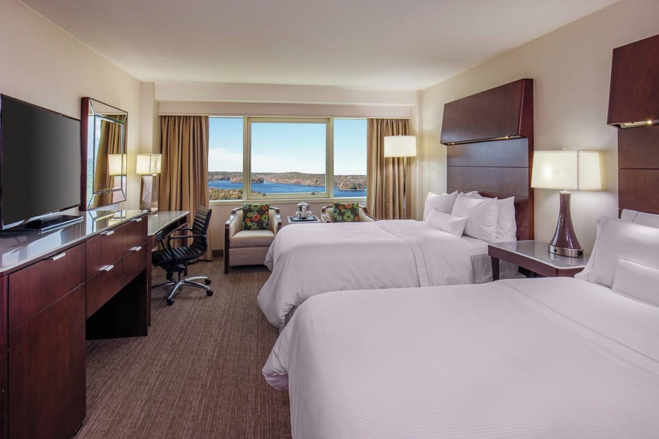 Premium Room, 2 Double Beds, Lake View | Premium bedding, pillowtop beds, in-room safe, desk