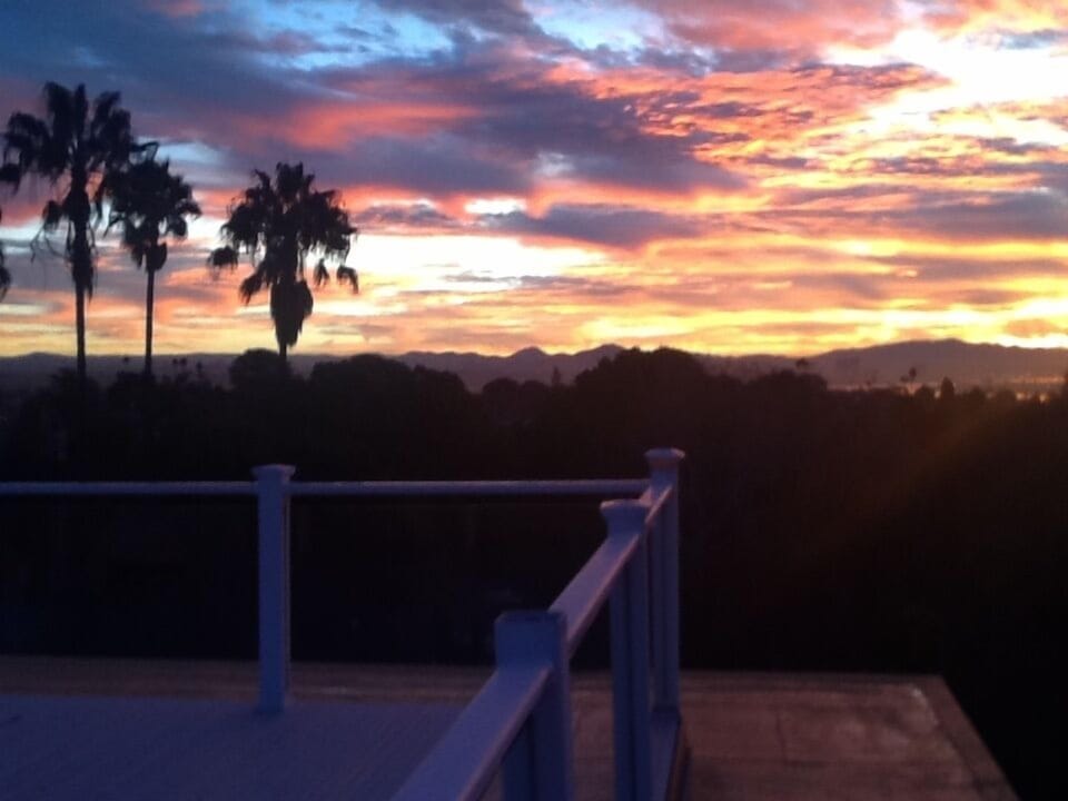Sunrise atop our roof deck is just breathtaking 