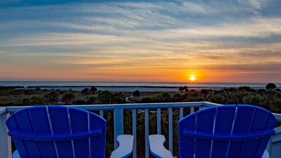 sunset view from upper level
