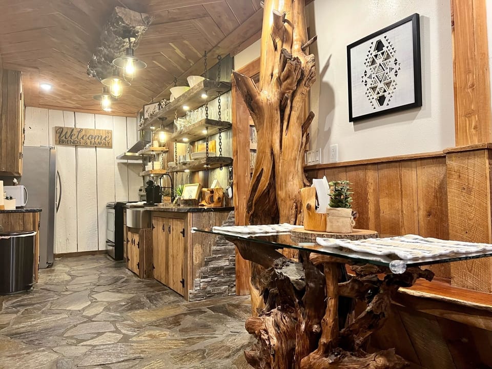 kitchen view and breakfast nook