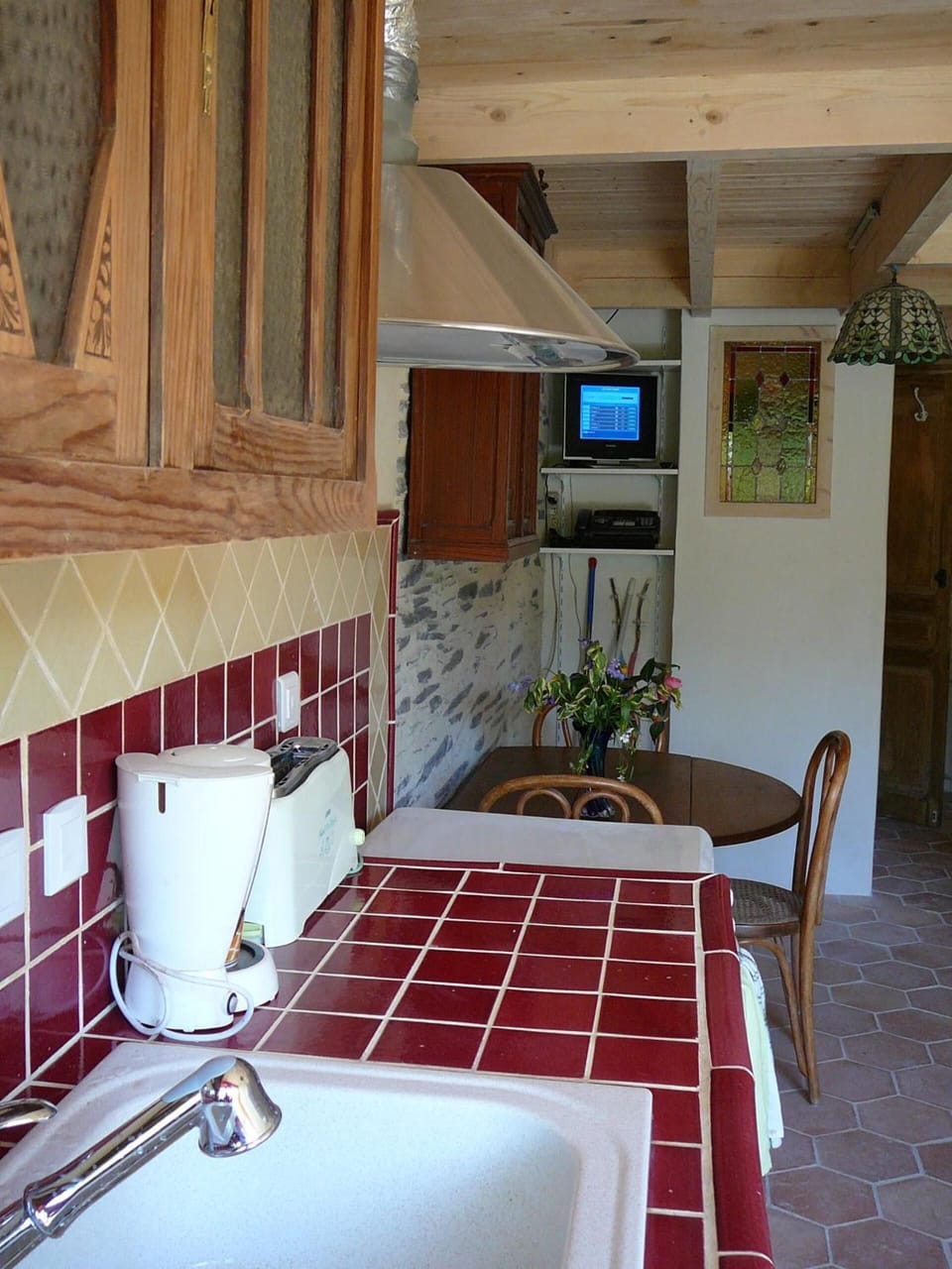 Shared fridge, microwave, coffee/tea maker, electric kettle