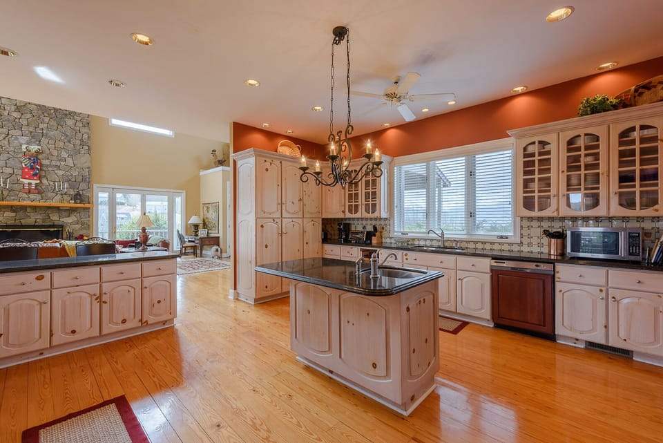 Large Kitchen with Custom Cabinetry